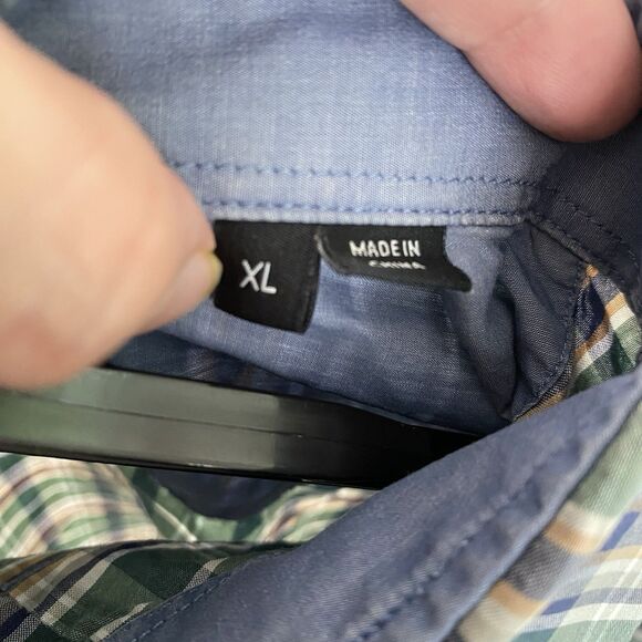 Hugo Boss Dress Shirt Regular Fit Plaid Button Up Mens Sz XL Work Casual - Picture 9 of 10